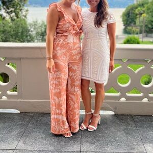 Floral Peach Jumpsuit